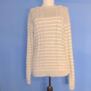 Vineyard Vines Cotton Cable Knit Sweater - Grey - Size Small - NWT